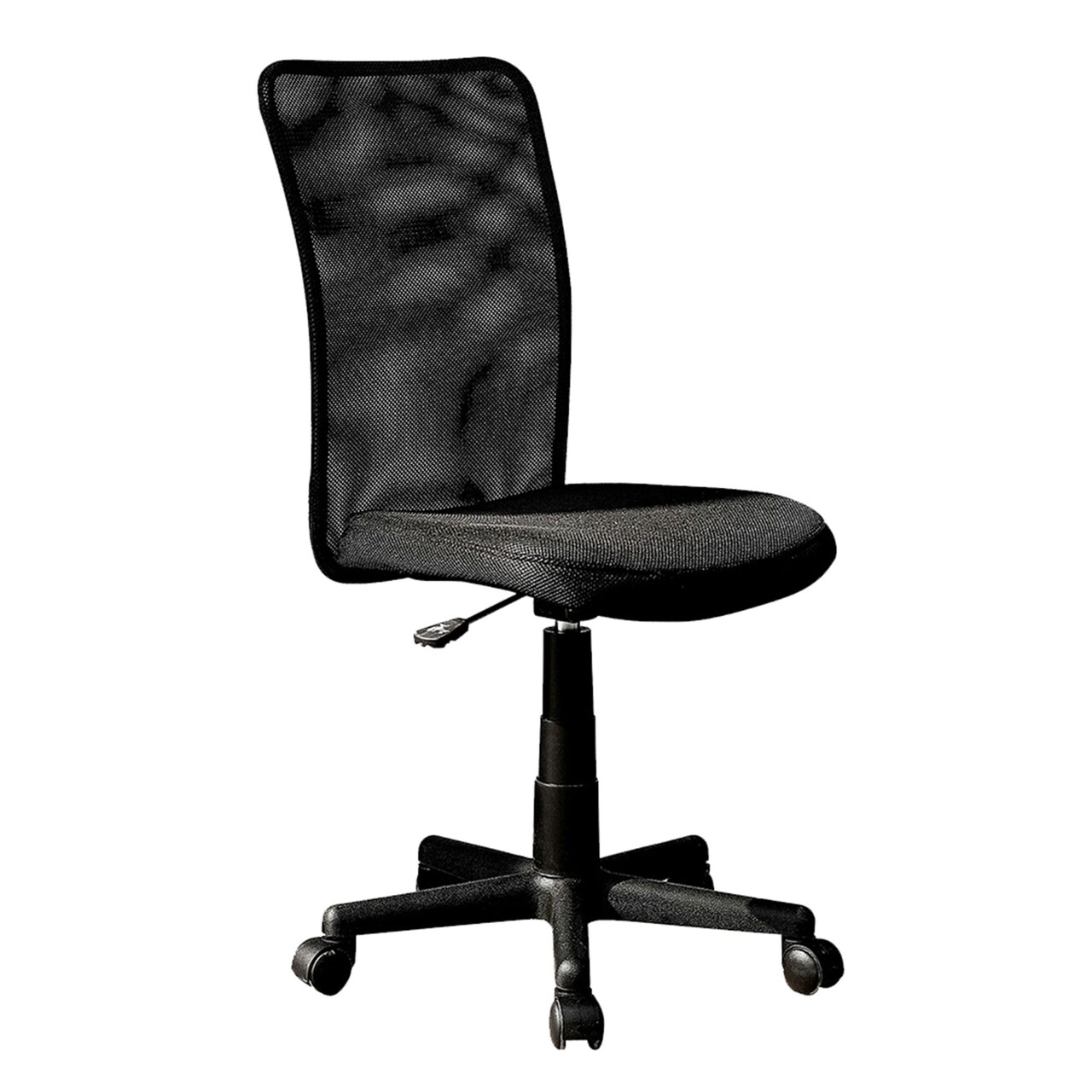 Techni Office Solutions 34.5" Solid Black Contemporary Polyester Mesh Task Office Chair